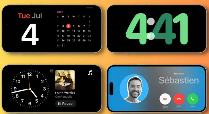 新洲苹果手机维修分享iOS17横屏充电待机显示有什么好处 