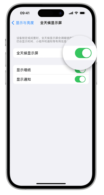 新洲苹果14维修店分享如何自定义 iPhone 14 Pro 常亮显示屏 