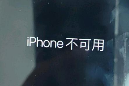 新洲苹果服务网点分享锁屏界面显示“iPhone 不可用”如何解决 