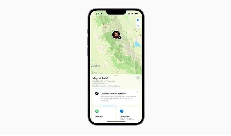 新洲苹果14维修分享iPhone14系列中 FindMy功能通过卫星分享位置方法教程 