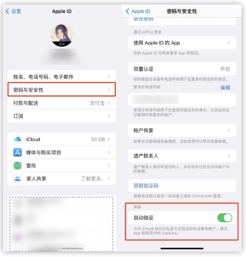 新洲苹果手机维修分享iOS 16 自动验证功能开启方法 