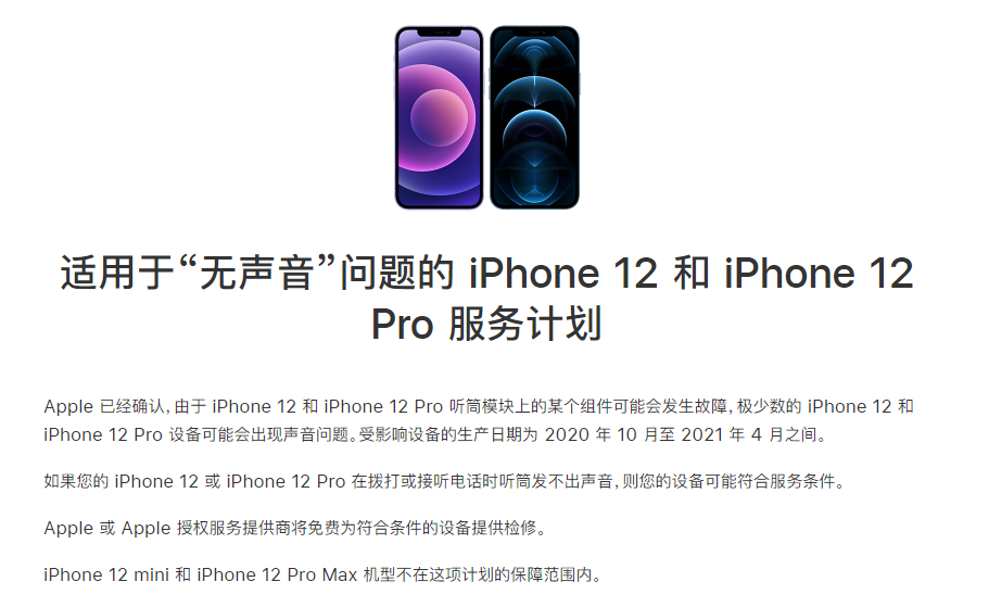 新洲苹果手机维修分享iPhone 12/Pro 拨打或接听电话时无声音怎么办 