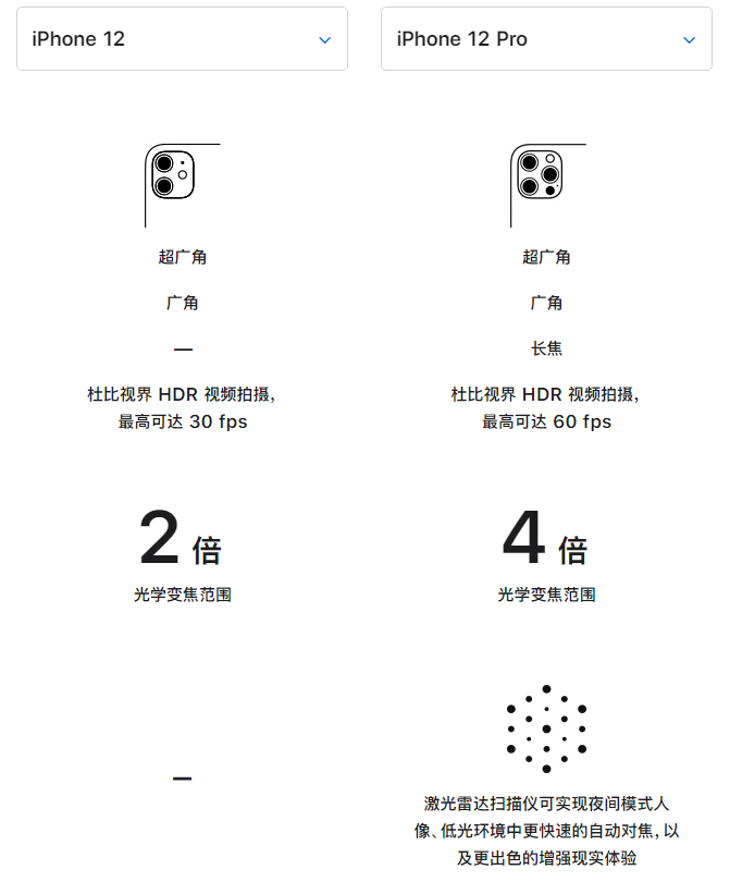 新洲苹果手机维修分享苹果 iPhone 12 与 iPhone 12 Pro 选哪款 